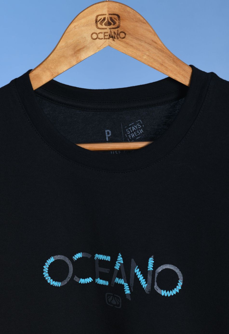 CAMISETA OCEANO RELEVO USE MAIS, LAVE MENOS