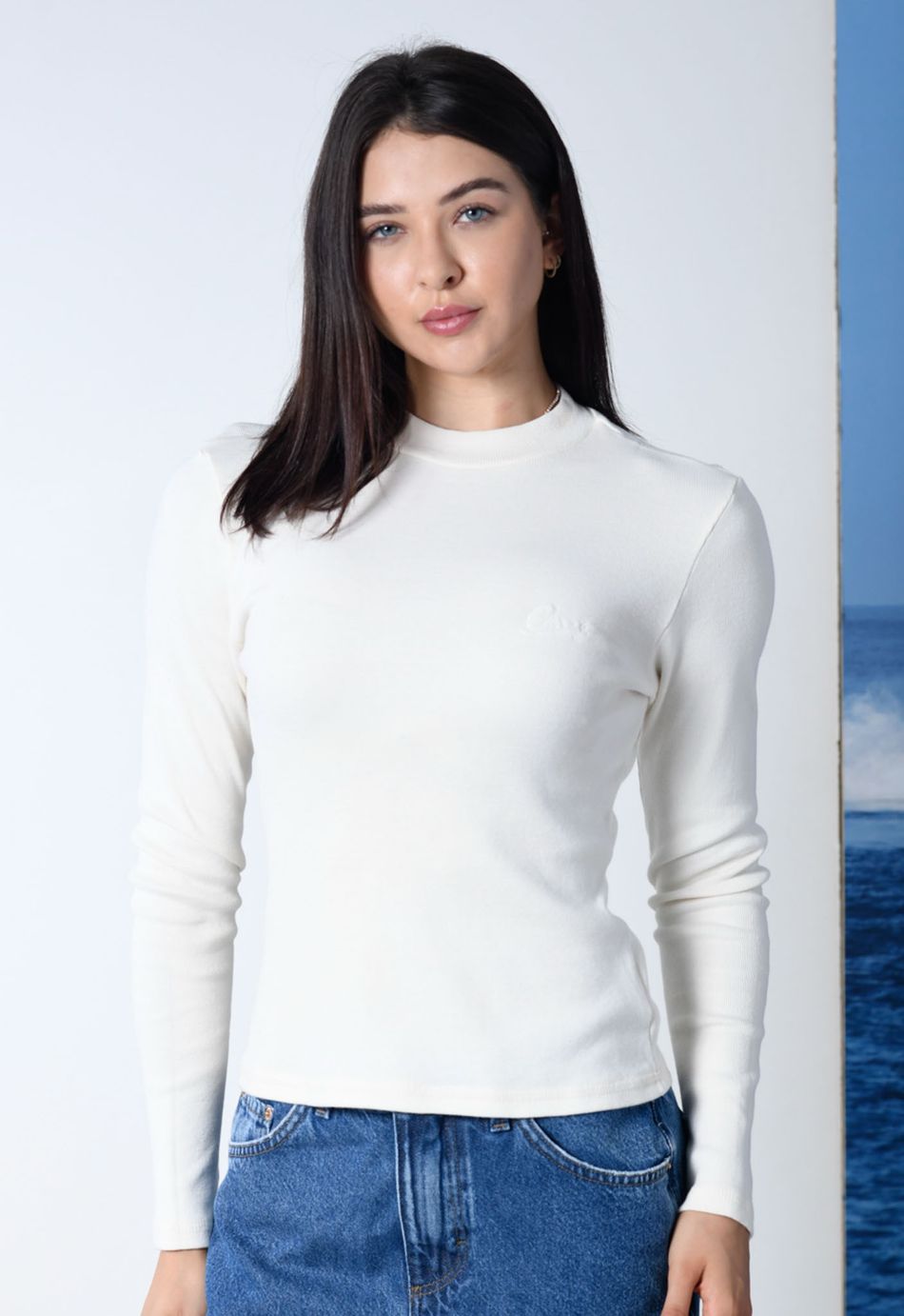 CAMISETA MANGA LONGA OCEANO FEMININA CANELADA