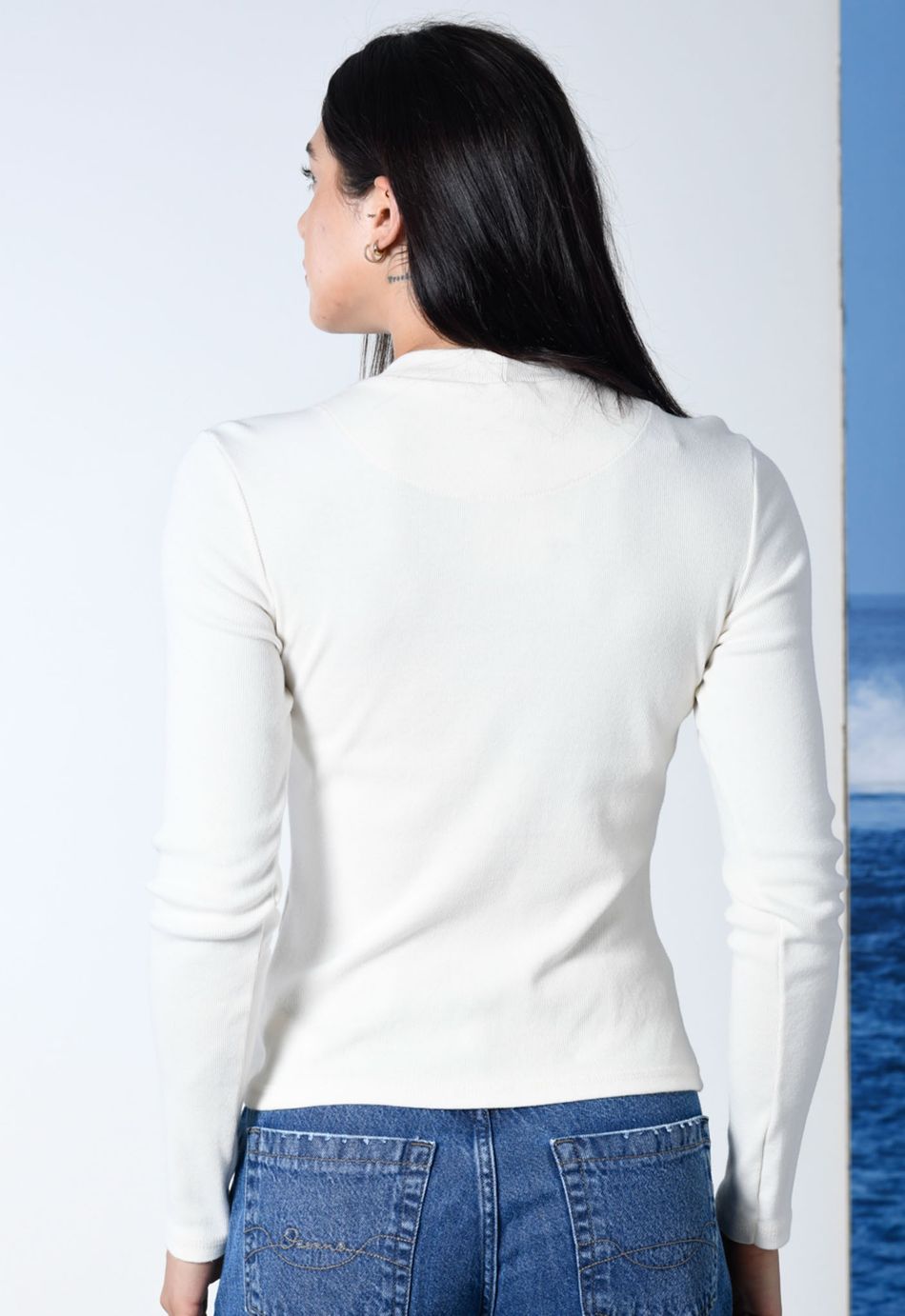 CAMISETA MANGA LONGA OCEANO FEMININA CANELADA