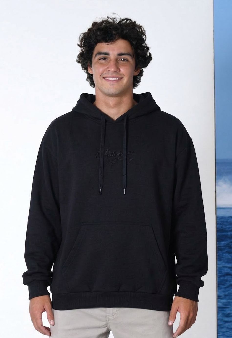 BLUSÃO OCEANO CANGURU OVERSIZED