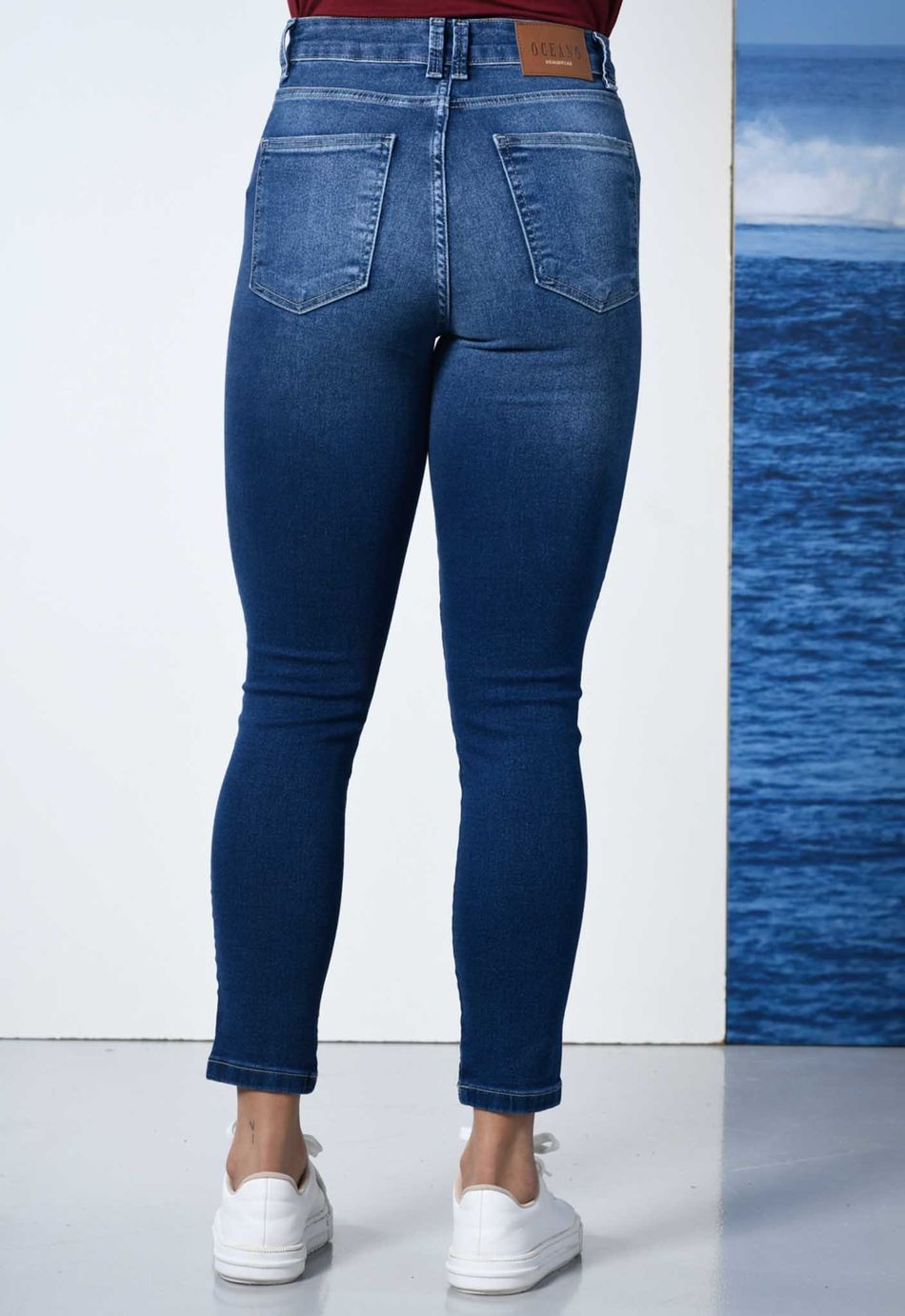 CALÇA JEANS OCEANO CIGARRETE FEMININA BIO DENIM