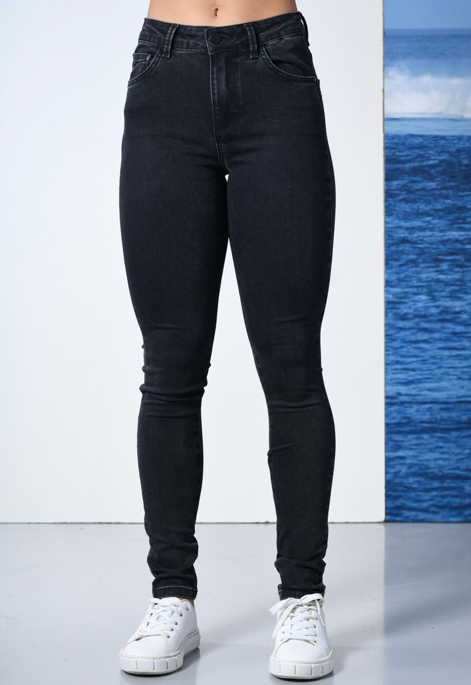 CALÇA  JEANS OCEANO SKINNY FEMININA TRIPLE DRY BLACK