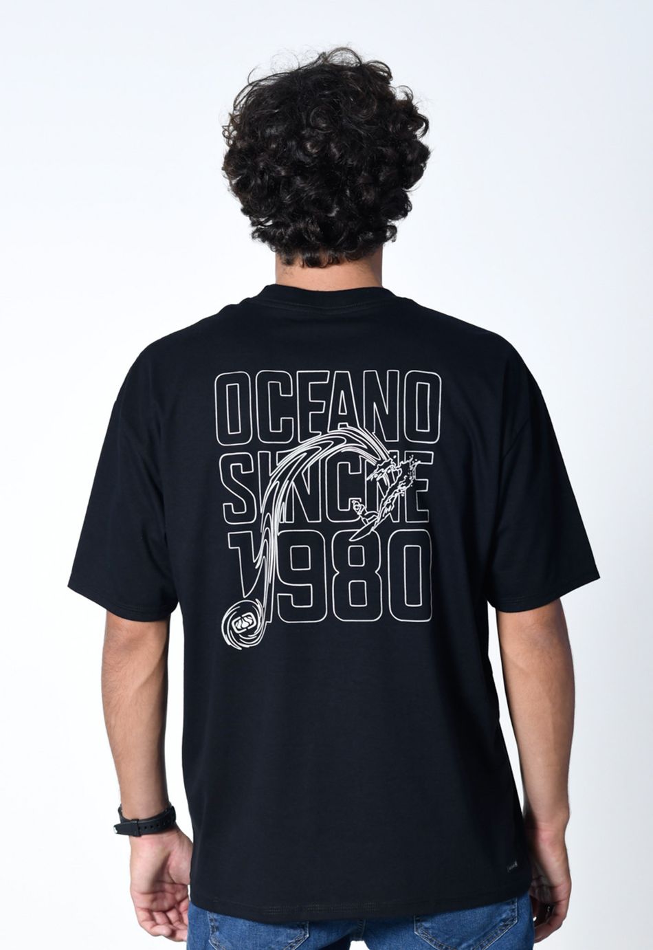 CAMISETA OCEANO OVERSIZE WAVE USE MAIS, LAVE MENOS