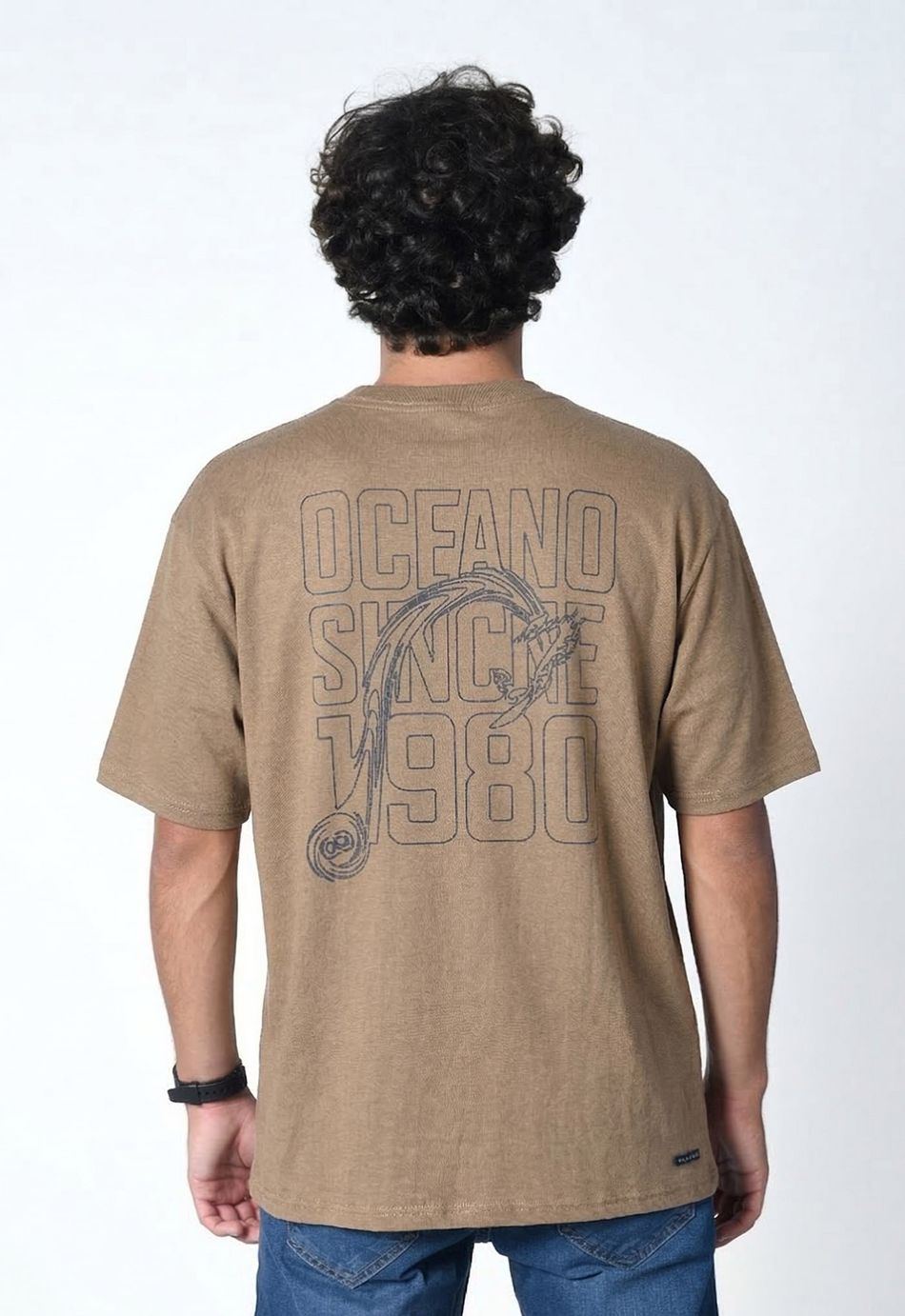 CAMISETA OCEANO OVERSIZE WAVE USE MAIS, LAVE MENOS