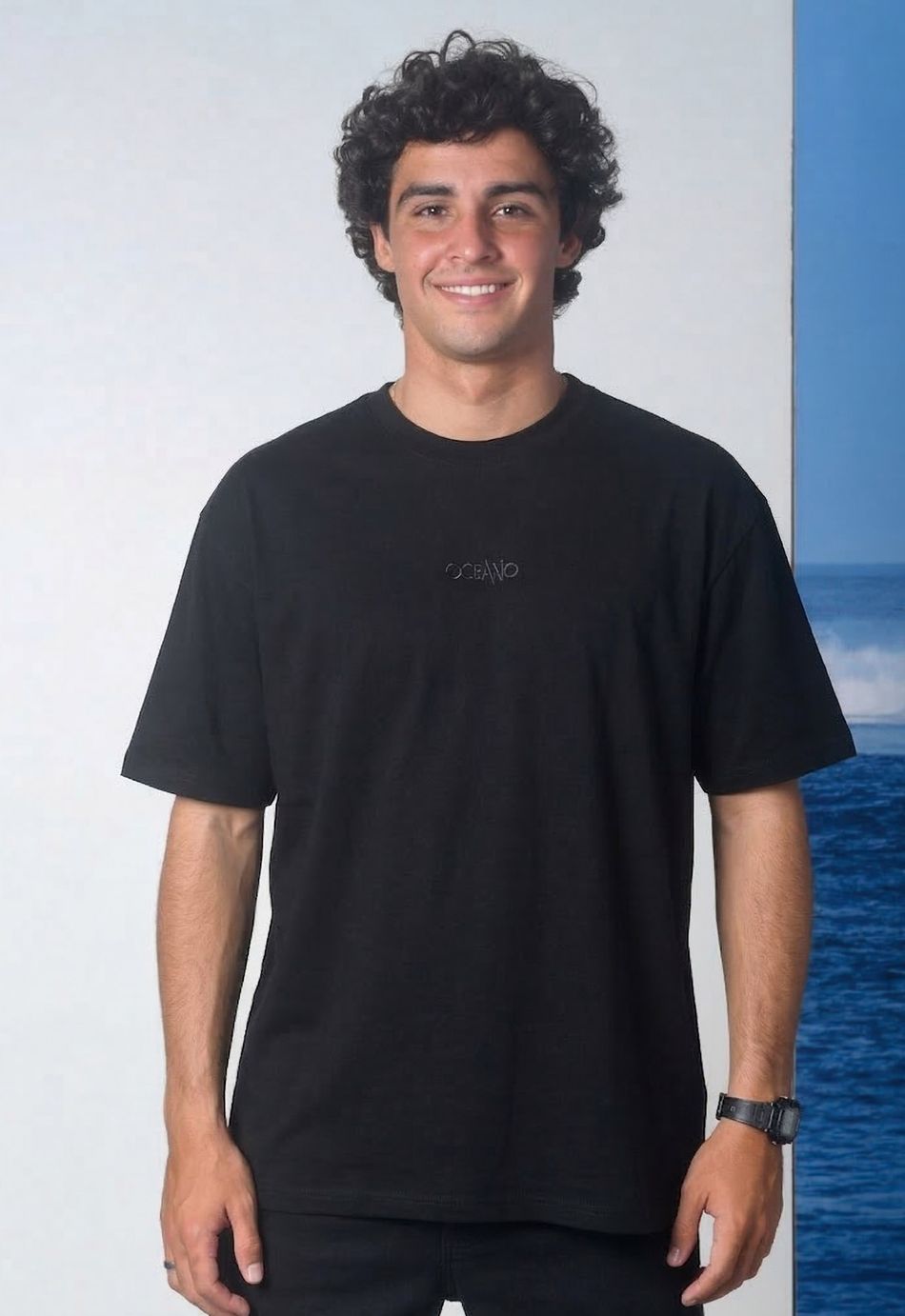 CAMISETA OCEANO OVERSIZE RELEVO TECH GOLD