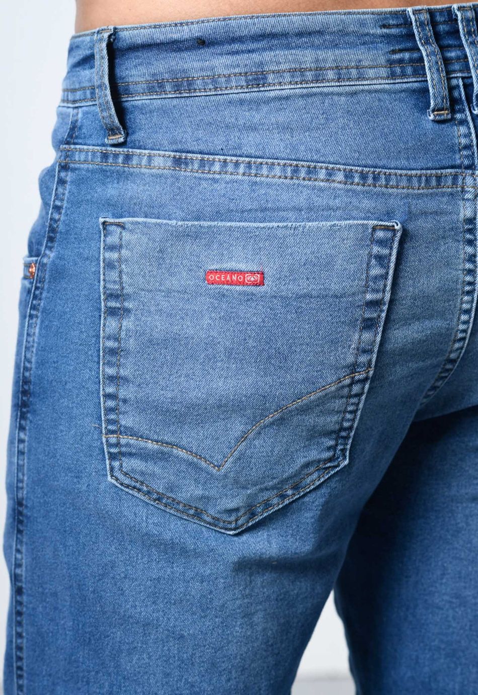 CALÇA JEANS  TAPER OCEANO