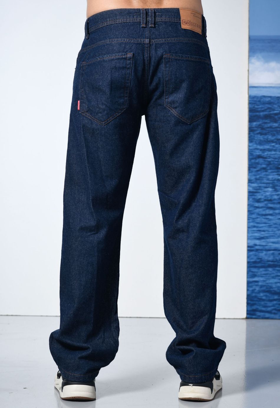 CALÇA JEANS RETA OCEANO ECO DENIM