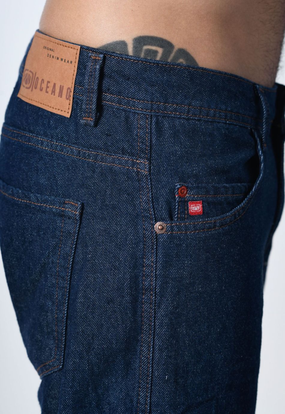 CALÇA JEANS RETA OCEANO ECO DENIM