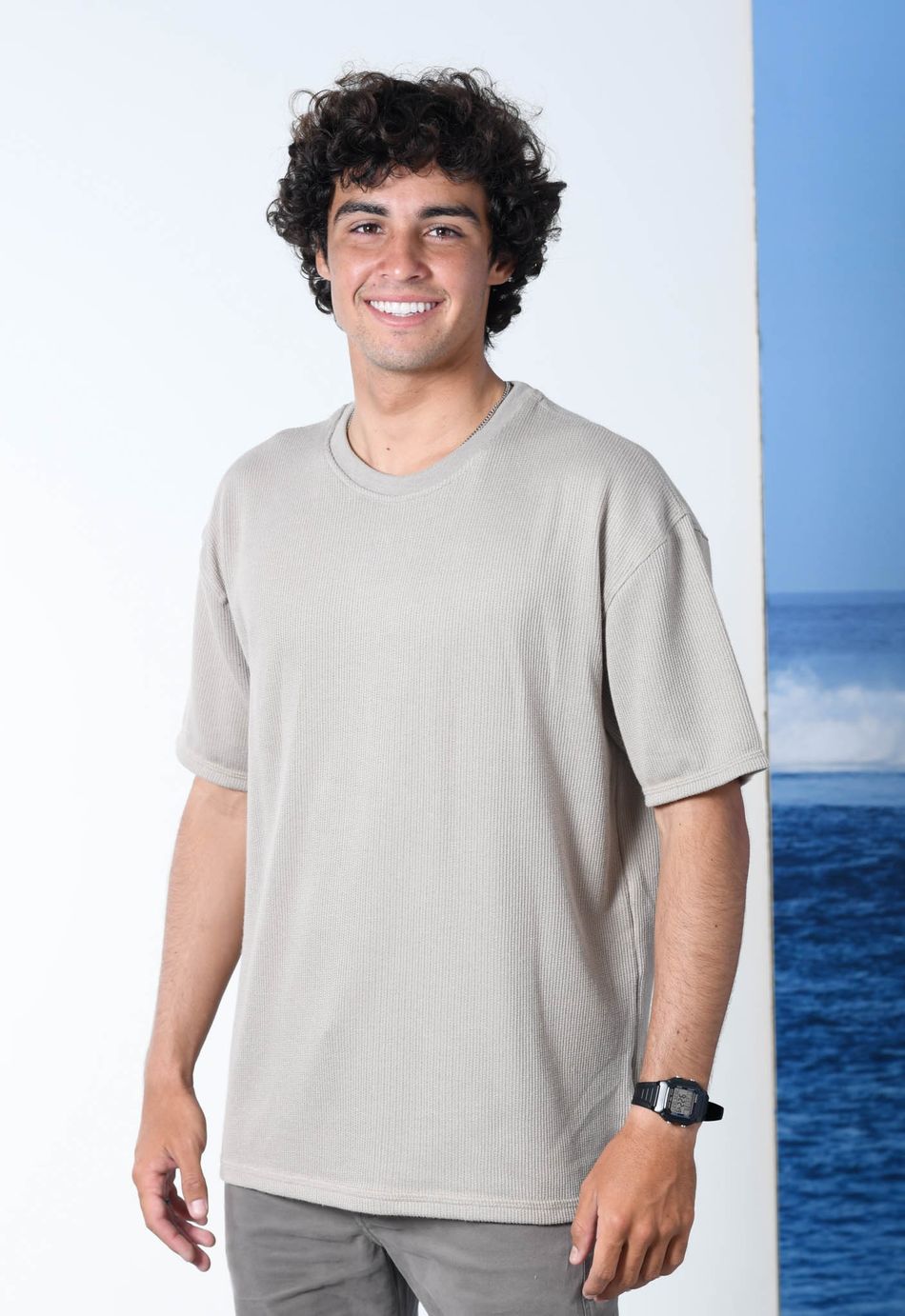 CAMISETA OCEANO OVERSIZED MALHA CANELADA