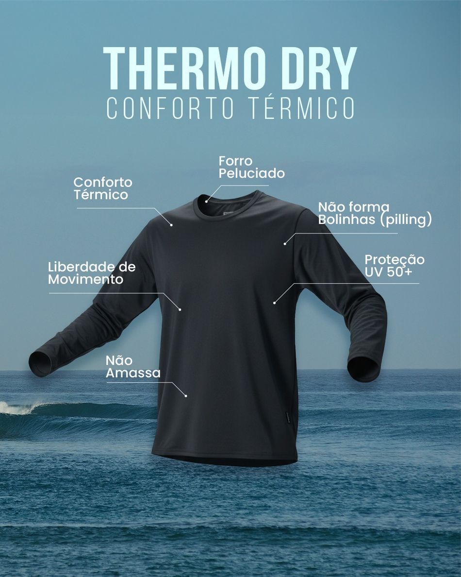 CAMISETA MANGA LONGA OCEANO THERMO DRY
