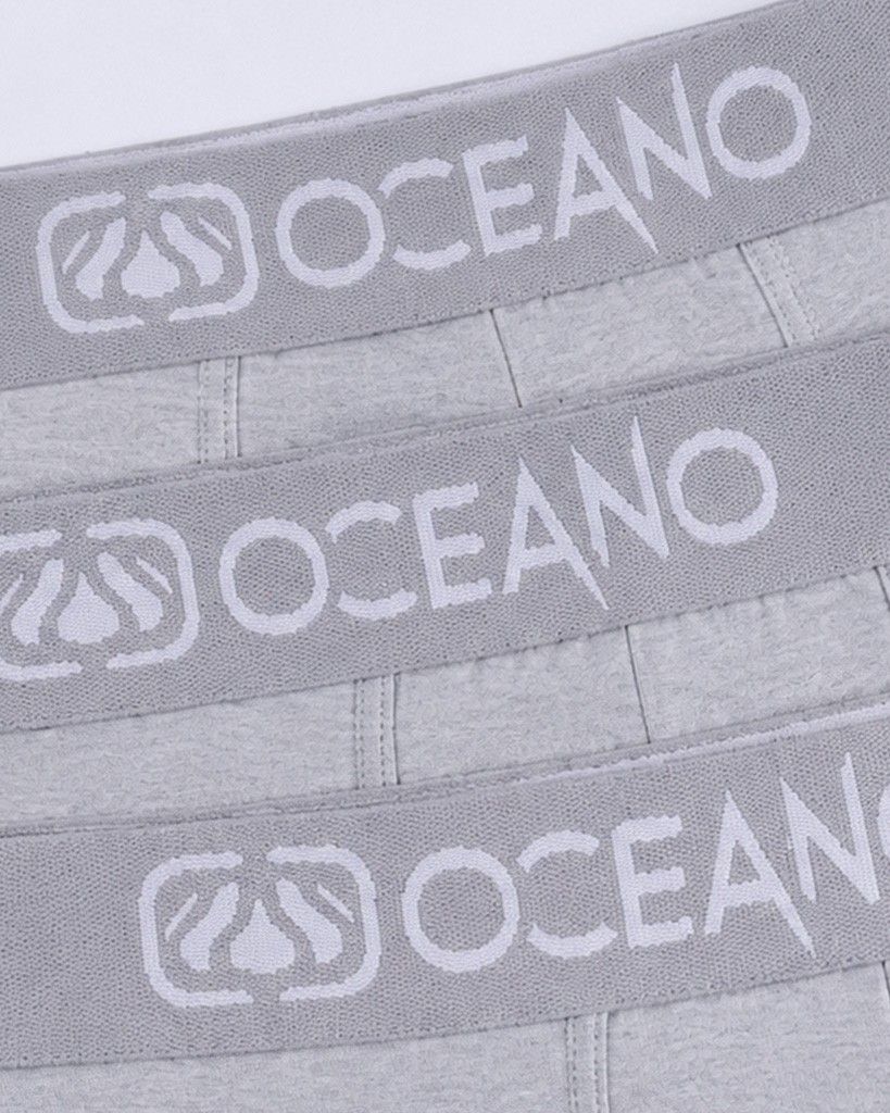 KIT 3 CUECAS BOXER MESCLA - OCEANO