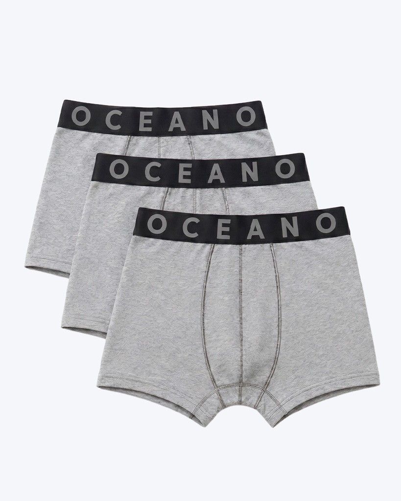 KIT 3 CUECA BOXER MESCLA OCEANO