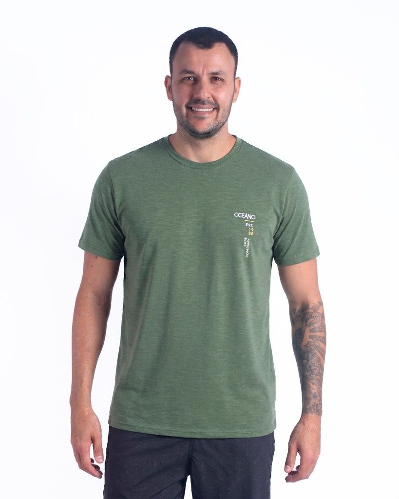 CAMISETA OCEANO LETTER FLAME