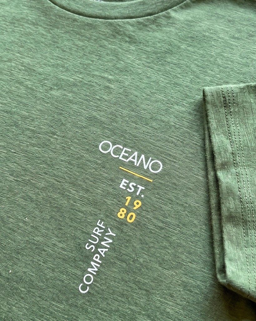 CAMISETA OCEANO LETTER FLAME