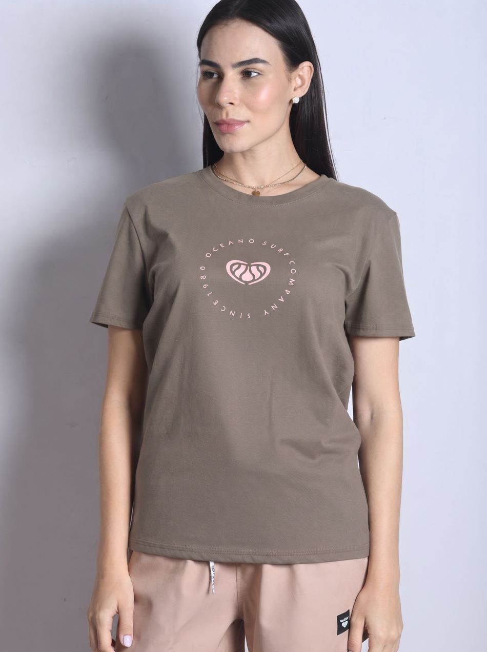 CAMISETA OCEANO FEMININA BASIC FIT MALHA