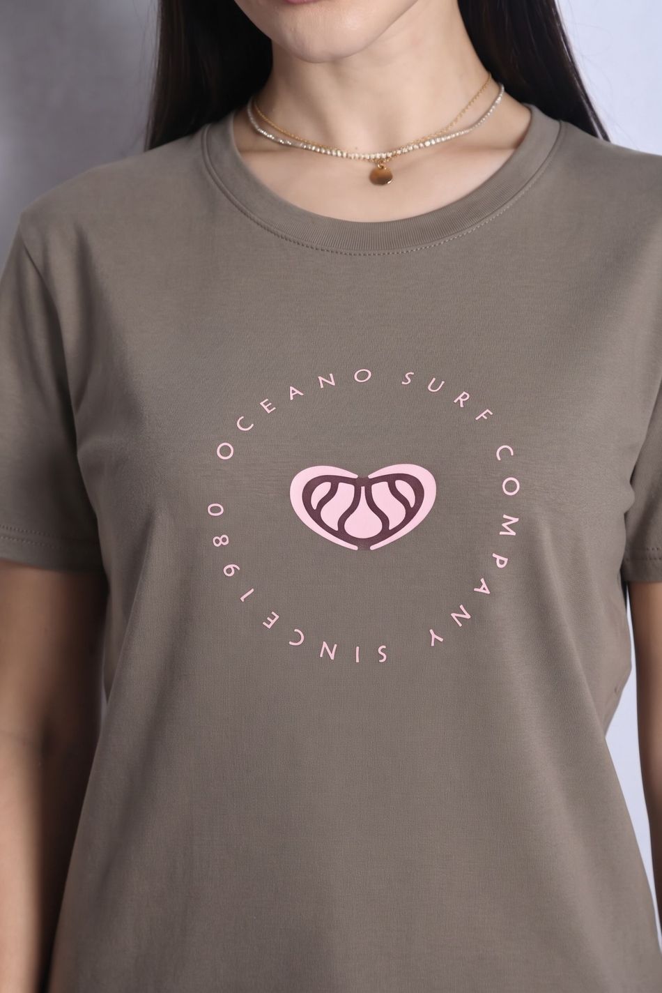 CAMISETA OCEANO FEMININA BASIC FIT MALHA