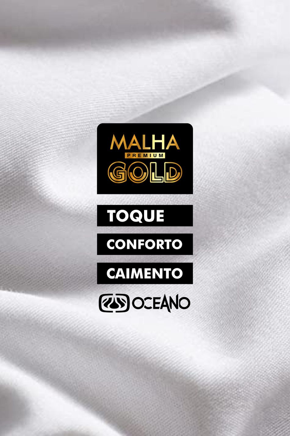 CAMISETA OCEANO FEMININA BASIC FIT GOLD