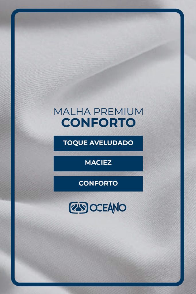 CAMISETA OCEANO RELEVO MALHA CONFORTO