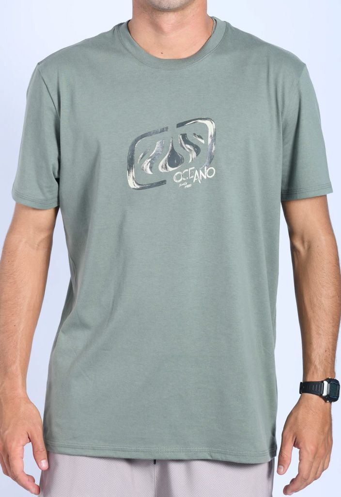 CAMISETA OCEANO PLUS LOGO MALHA