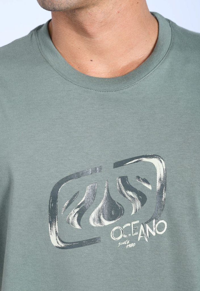 CAMISETA OCEANO PLUS LOGO MALHA