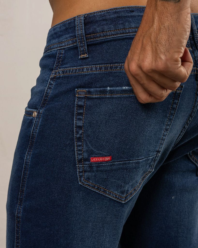 CALÇA JEANS OCEANO PLUS SIZE  DENIM MALHA