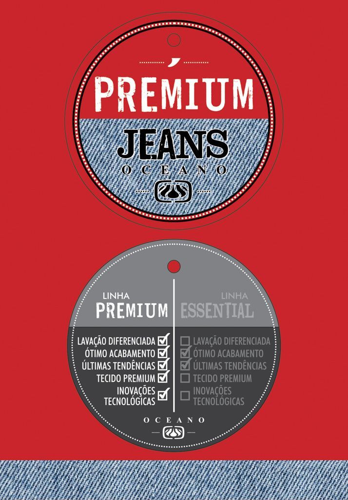CALÇA JEANS OCEANO PLUS SIZE  DENIM MALHA