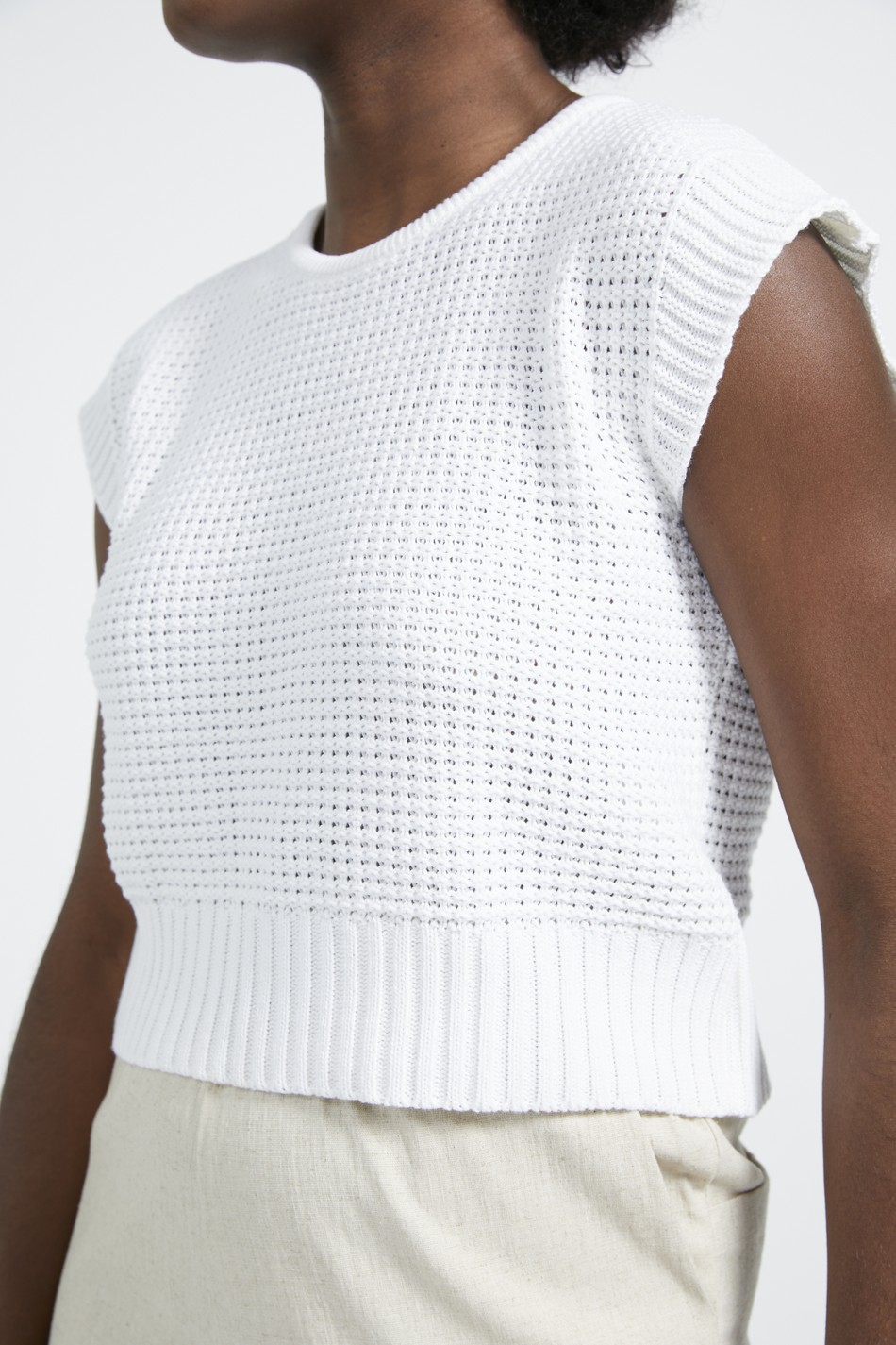 CROPPED TRICOT TEXTURA