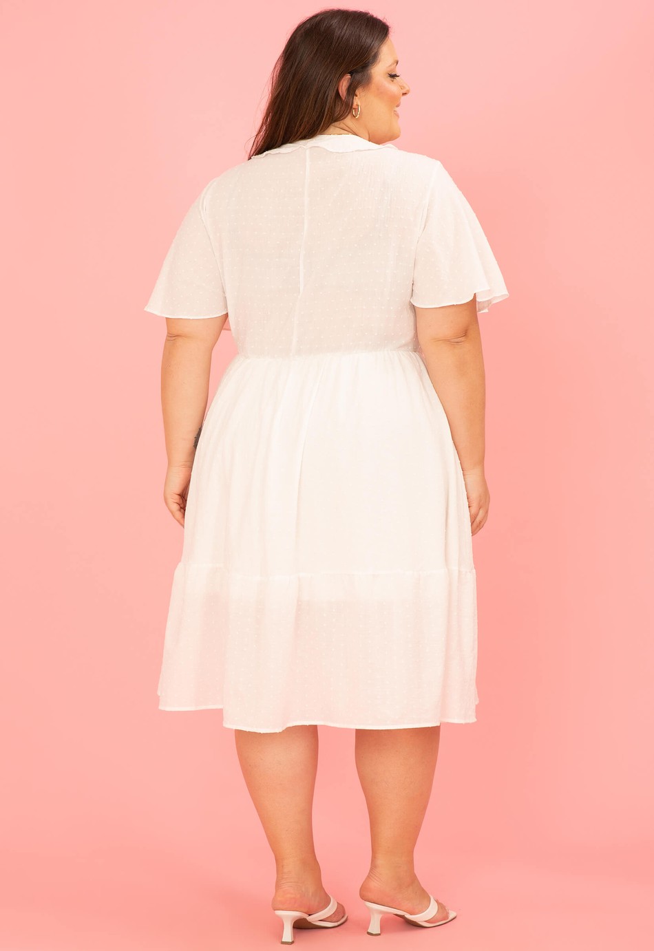 VESTIDO BABADO DULCE OFF-WHITE