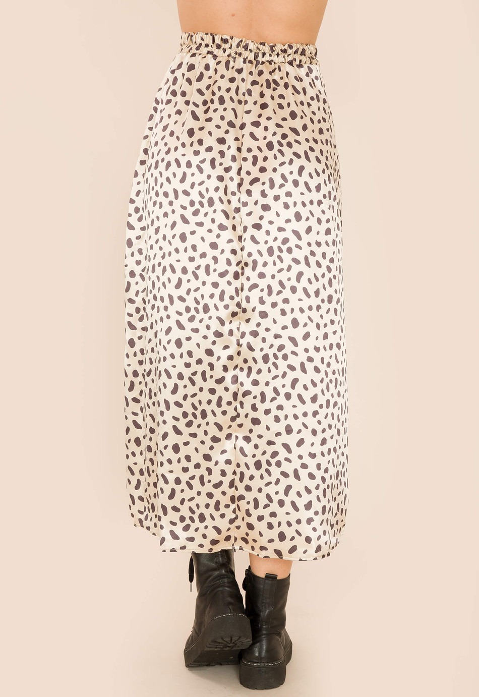 SAIA MIDI CETIM FELICIA ANIMAL PRINT