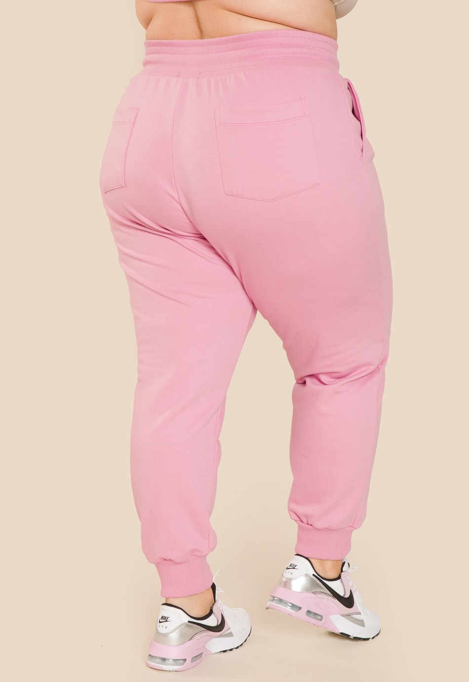 CALÇA DE MOLETOM ADELE ROSA CHÁ