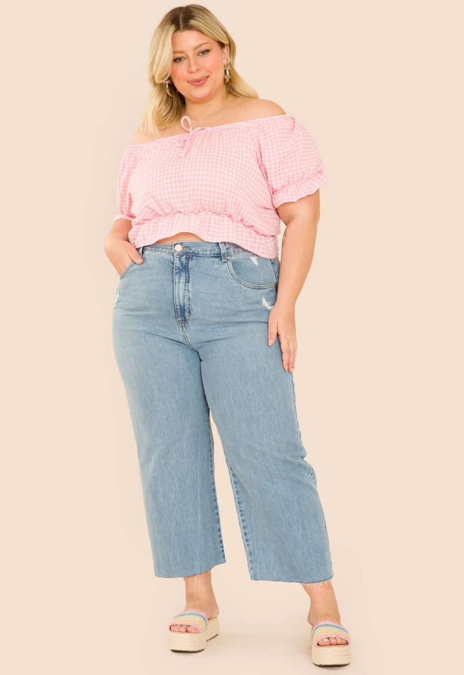 CROPPED VICHY DESIREE ROSA