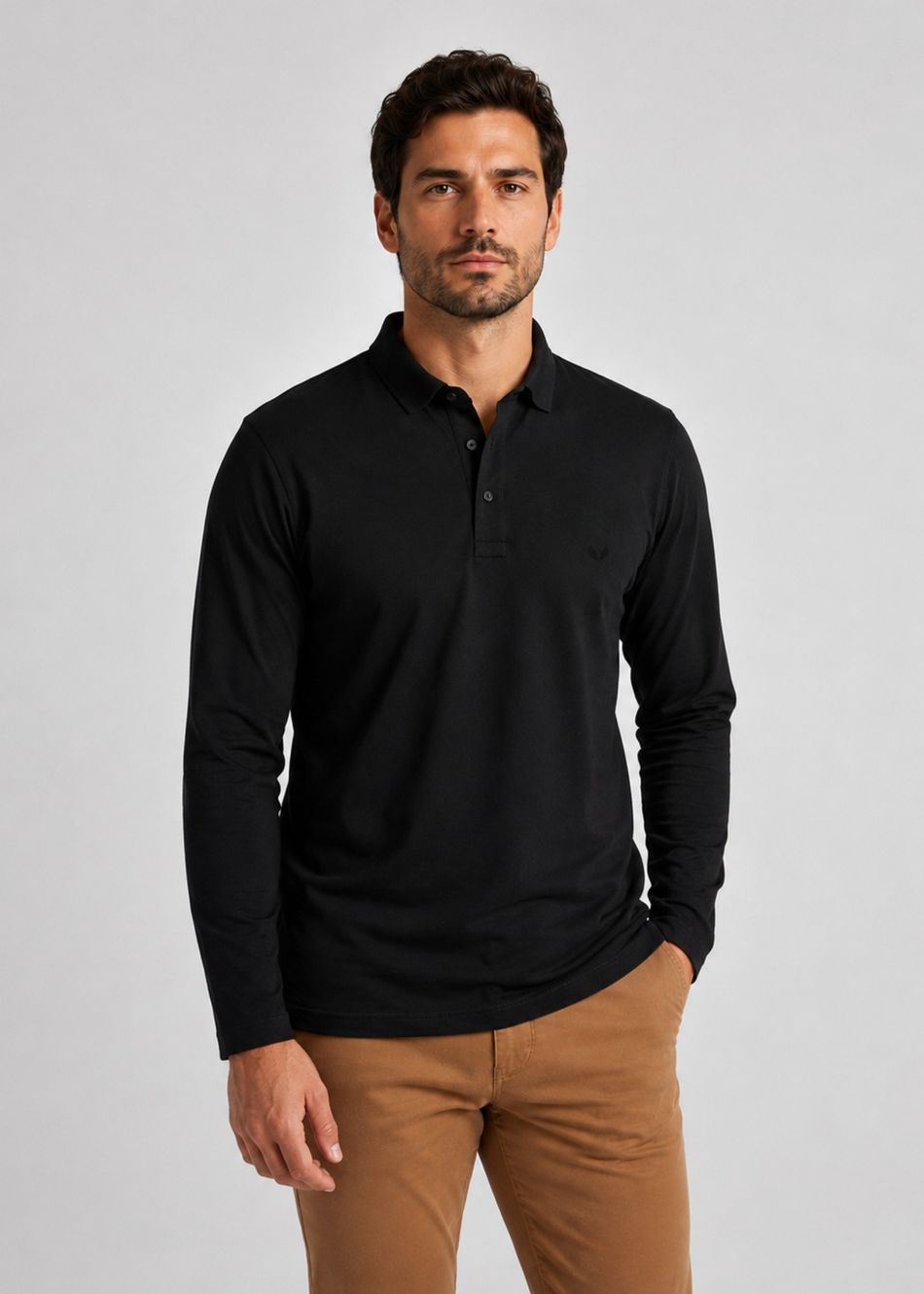 CAMISA POLO PIQUET MANGA LONGA BILL