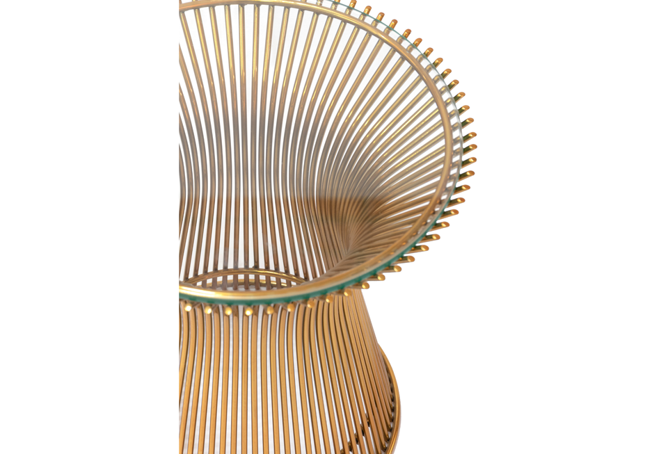 Base redonda Platner - Dourado