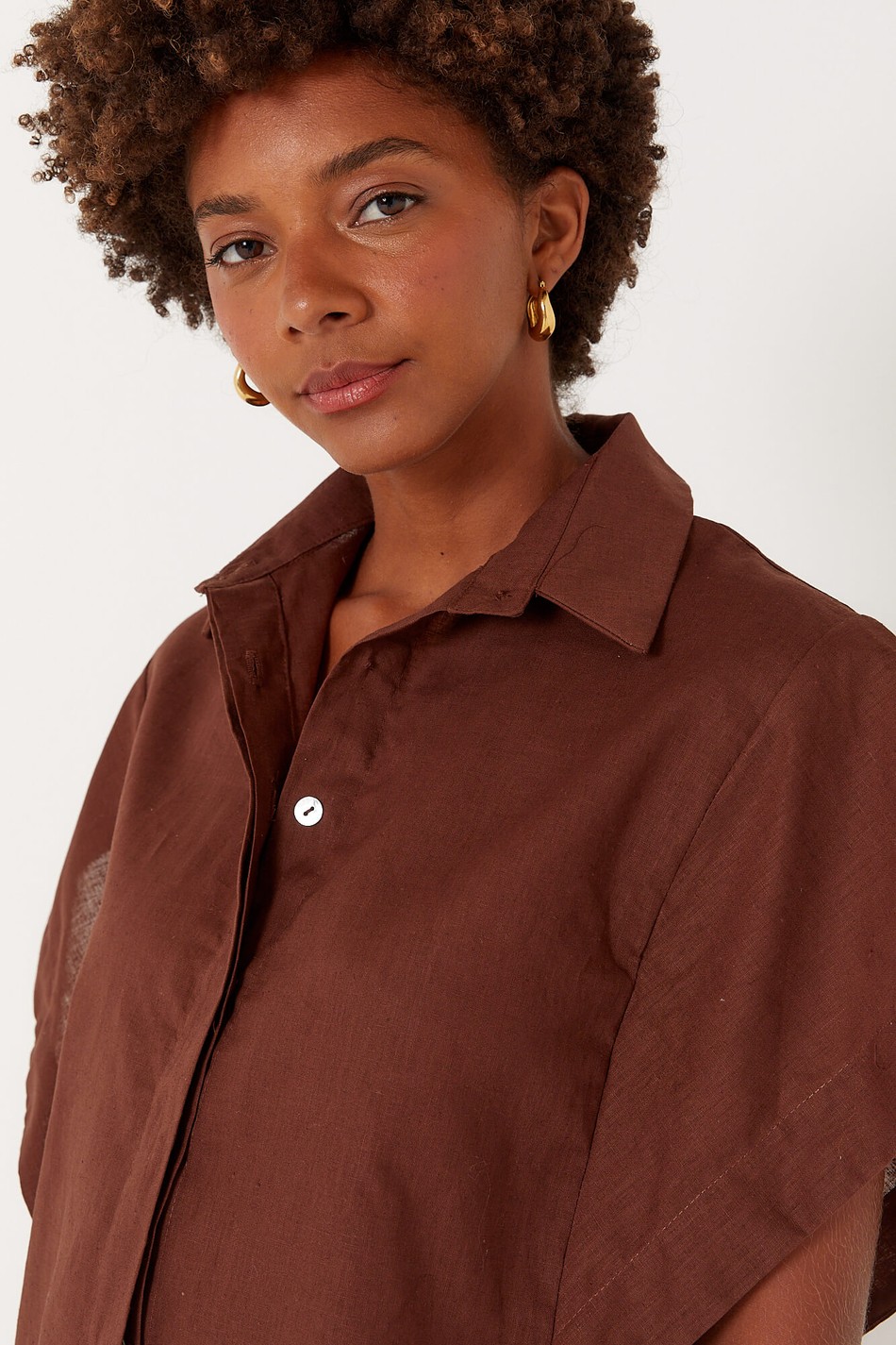 blusa social botões jamila