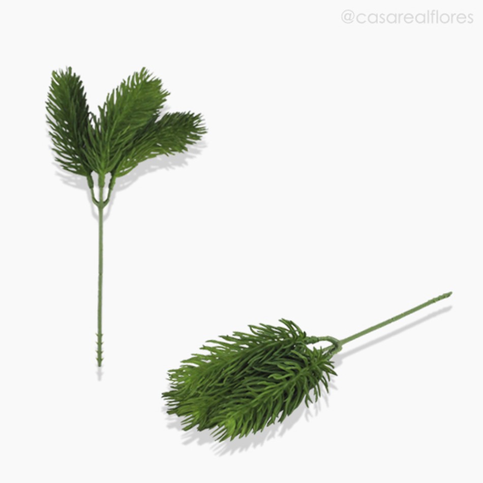 Imagem 4 do produto Mini Folhagem Pine Pick Artificial - Verde Escuro (10190)