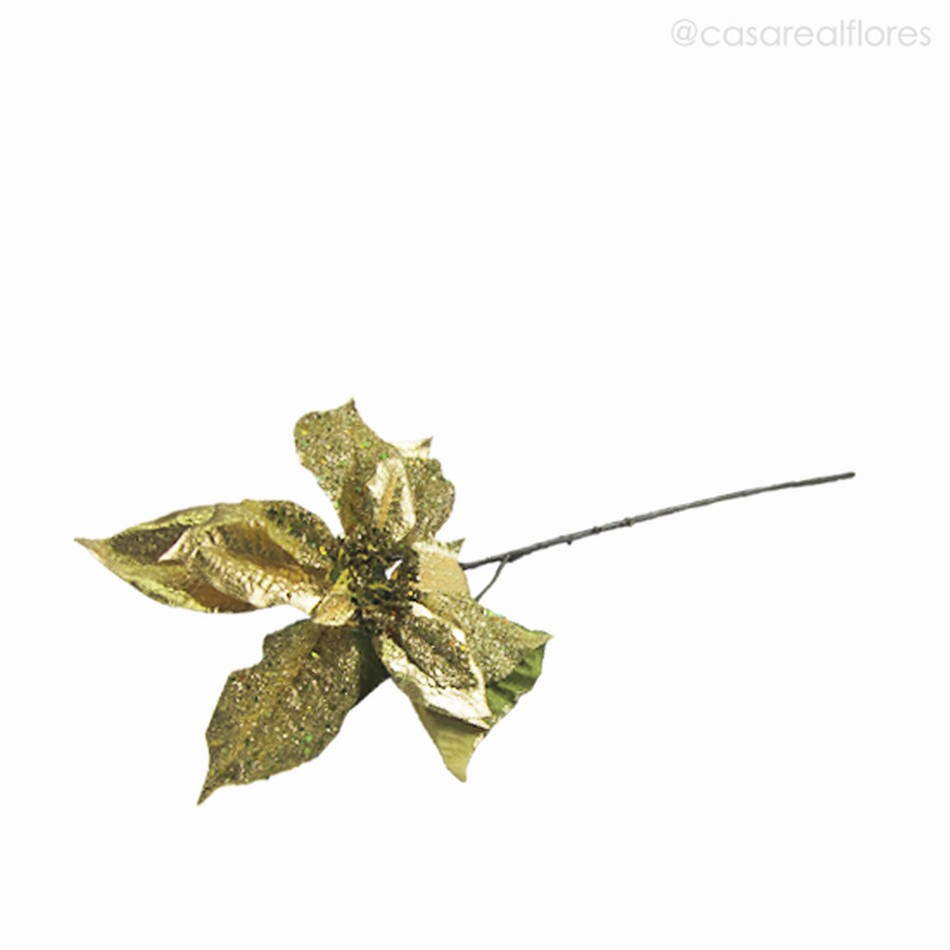 Imagem 3 do produto Poinsettia Galho Artificial - Dourado (2028)