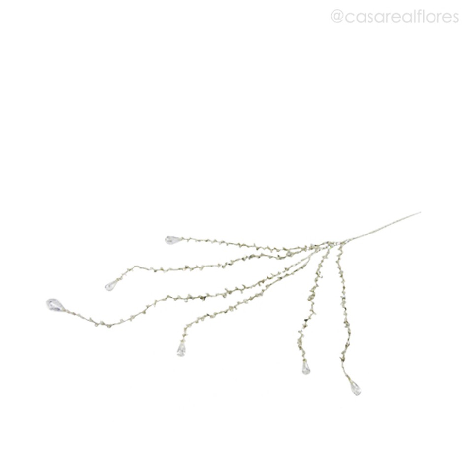 Imagem 3 do produto Galho Twig Com Contas-Si Artificial - Prata (7980)