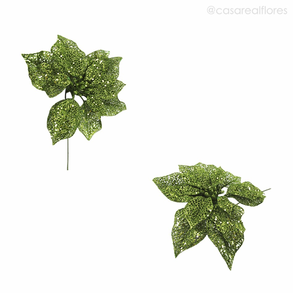 Imagem 4 do produto Poinsettia Pick Artificial - Verde (9135)