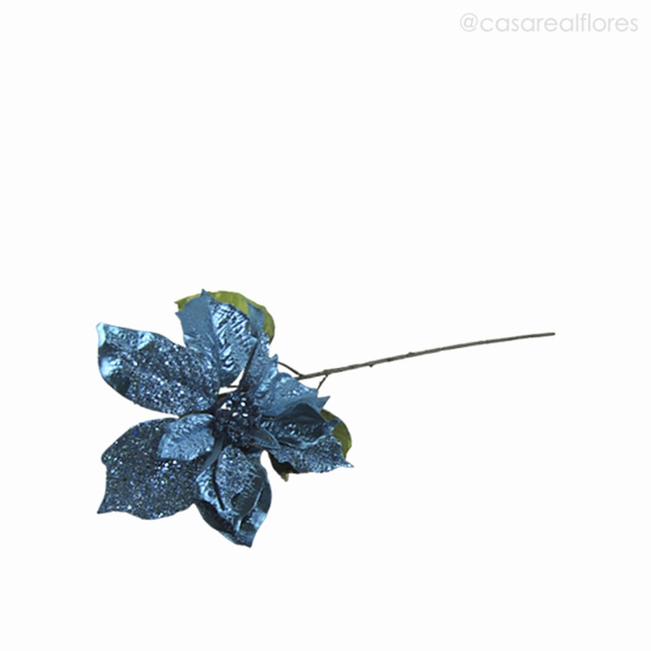 Imagem 3 do produto Poinsettia Galho Artificial - Azul (2202)