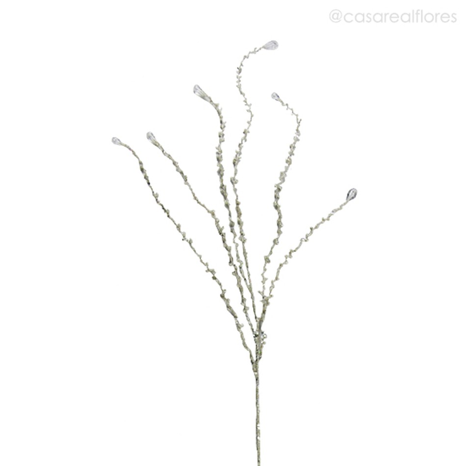 Imagem 2 do produto Galho Twig Com Contas-Si Artificial - Prata (7980)