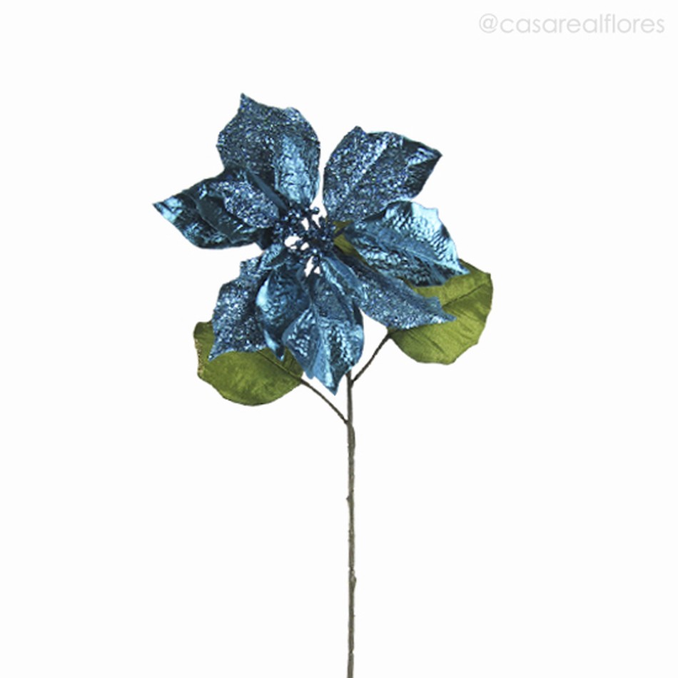 Imagem 2 do produto Poinsettia Galho Artificial - Azul (2202)