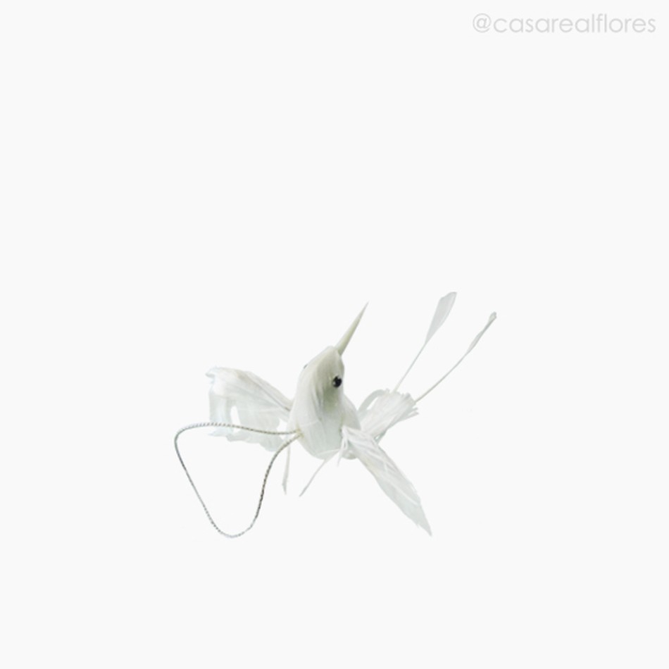 Imagem 3 do produto Passarinho Beija-Flor Artificial - Branco (4784)