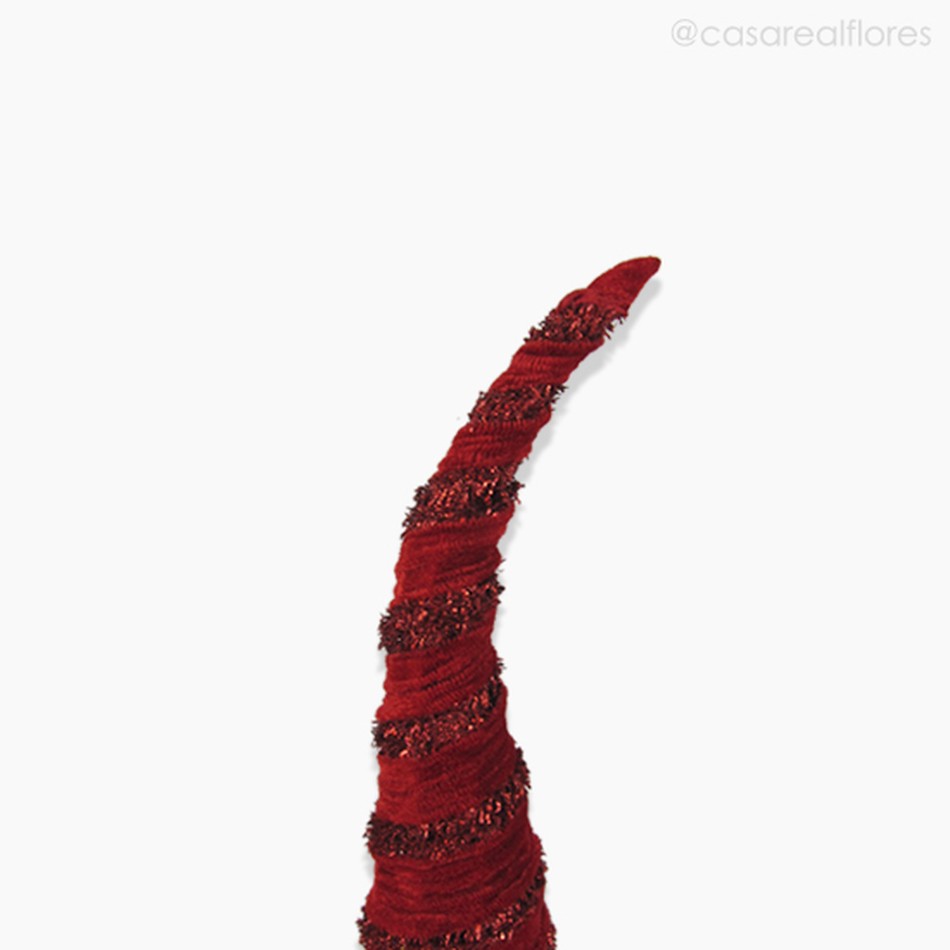 Imagem 2 do produto Cone de Veludo P - Vermelho (9199)
