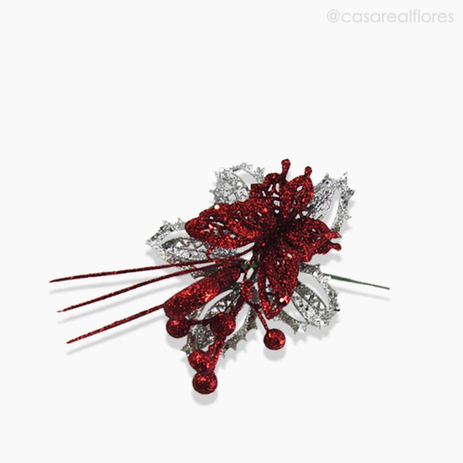 Imagem 2 do produto Pick Ornamental Com Borboleta Artificial- Vermelho (3617)