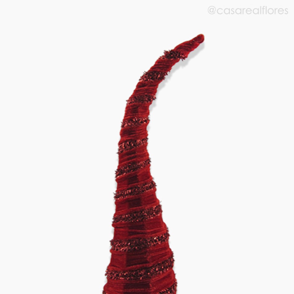 Imagem 2 do produto Cone de Veludo G - Vermelho (9192)