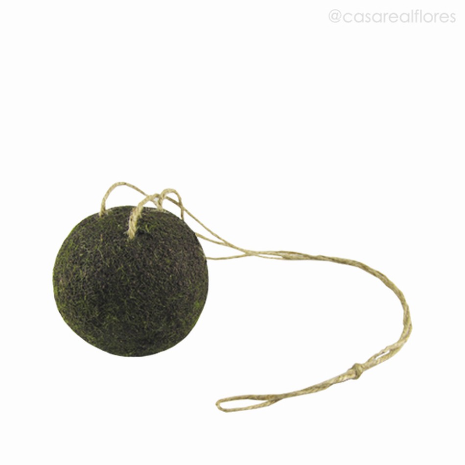 Imagem 2 do produto Bola Musgo Artificial Com Alça - Verde Escuro (10879)