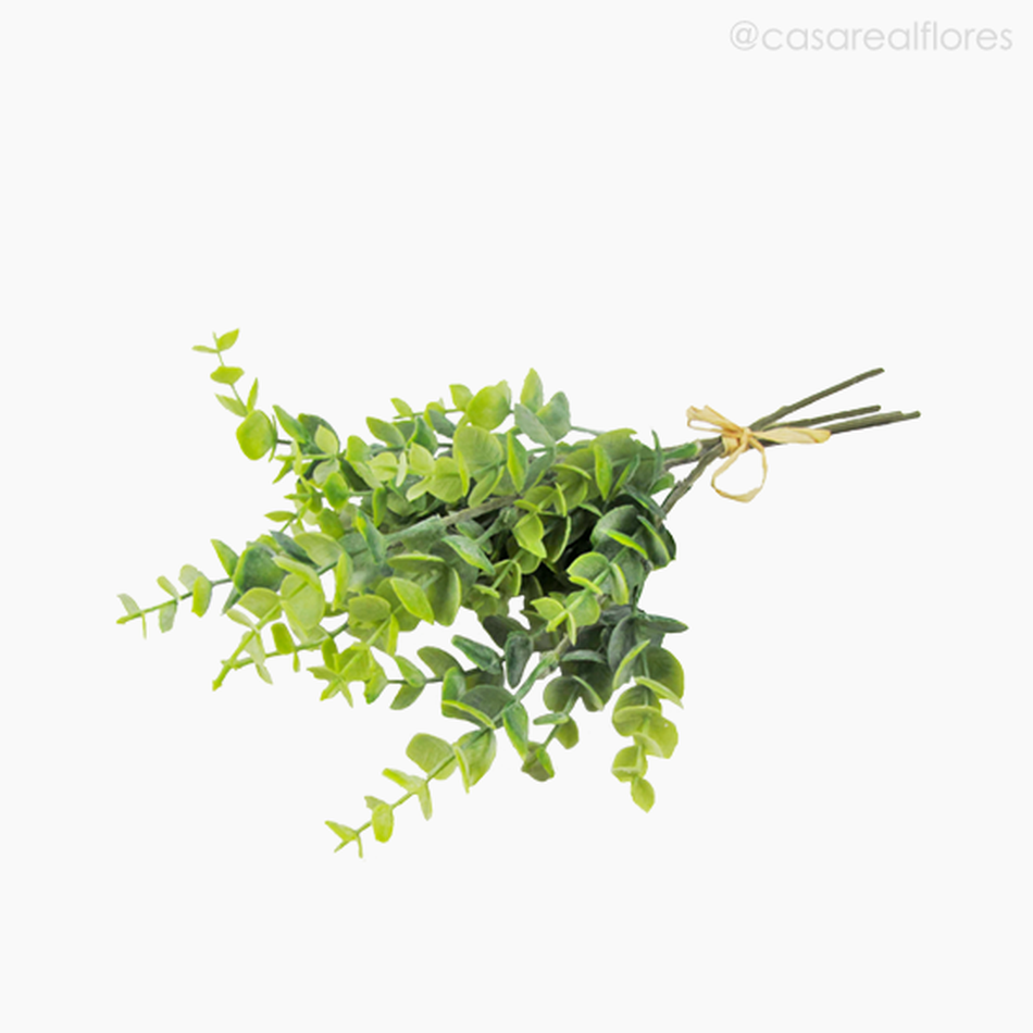 Imagem 2 do produto Buquê Eucalyptus com Raffia Artificial - Verde (11124)