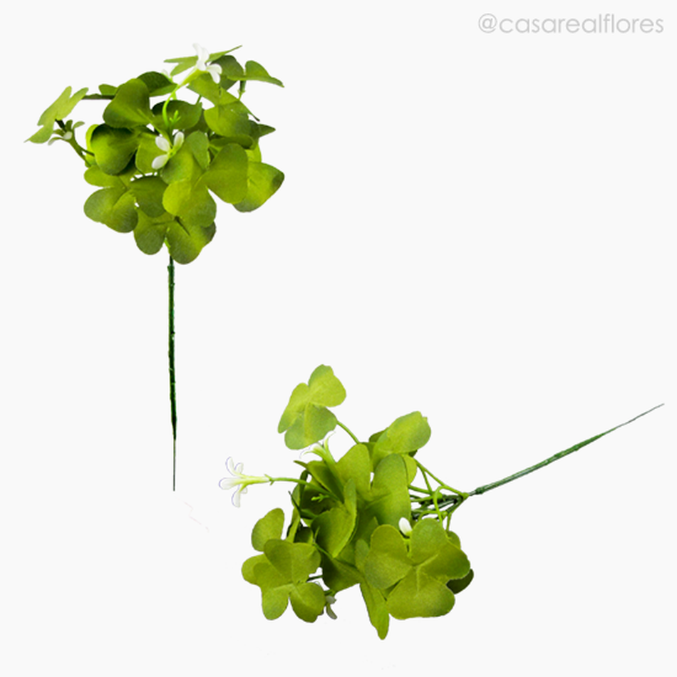 Imagem 4 do produto Mini Galho Trevo Artificial - Verde Claro (11126)