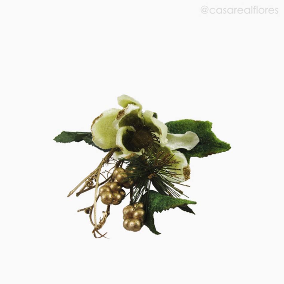 Imagem 3 do produto Mini Magnolia Pick Artificial - Branco (7359)