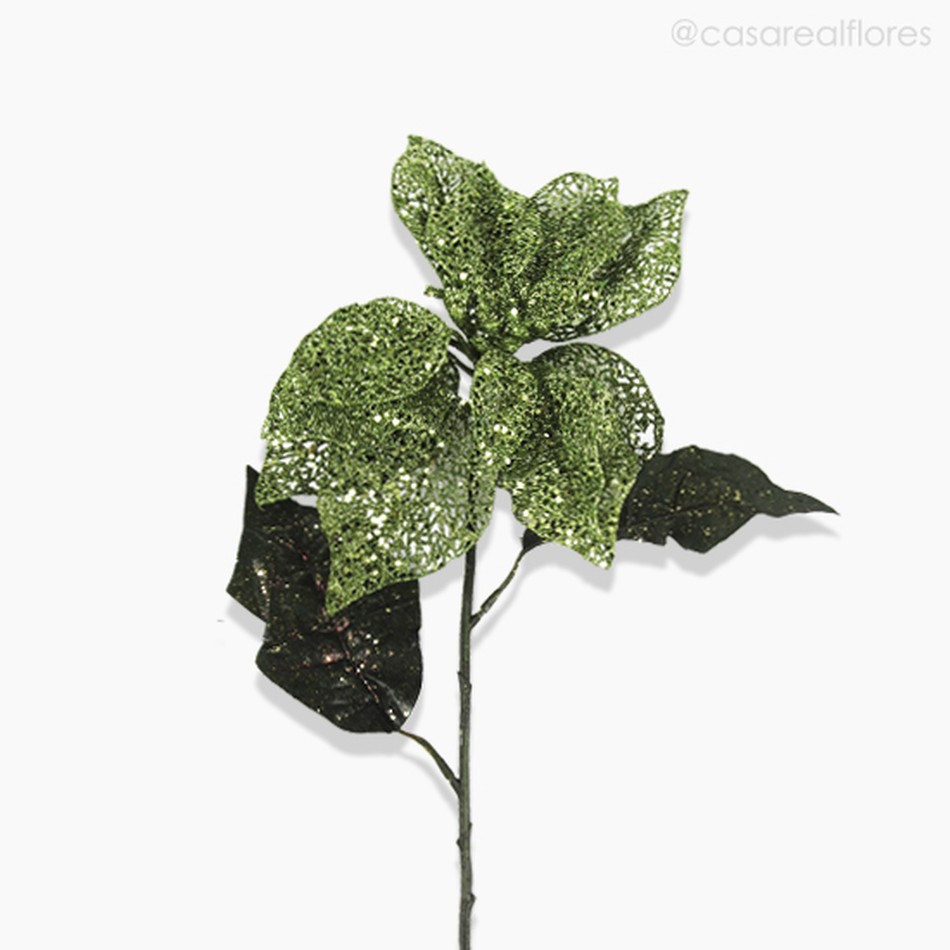 Imagem 2 do produto Galho Poinsettia Artificial - Verde (9136)
